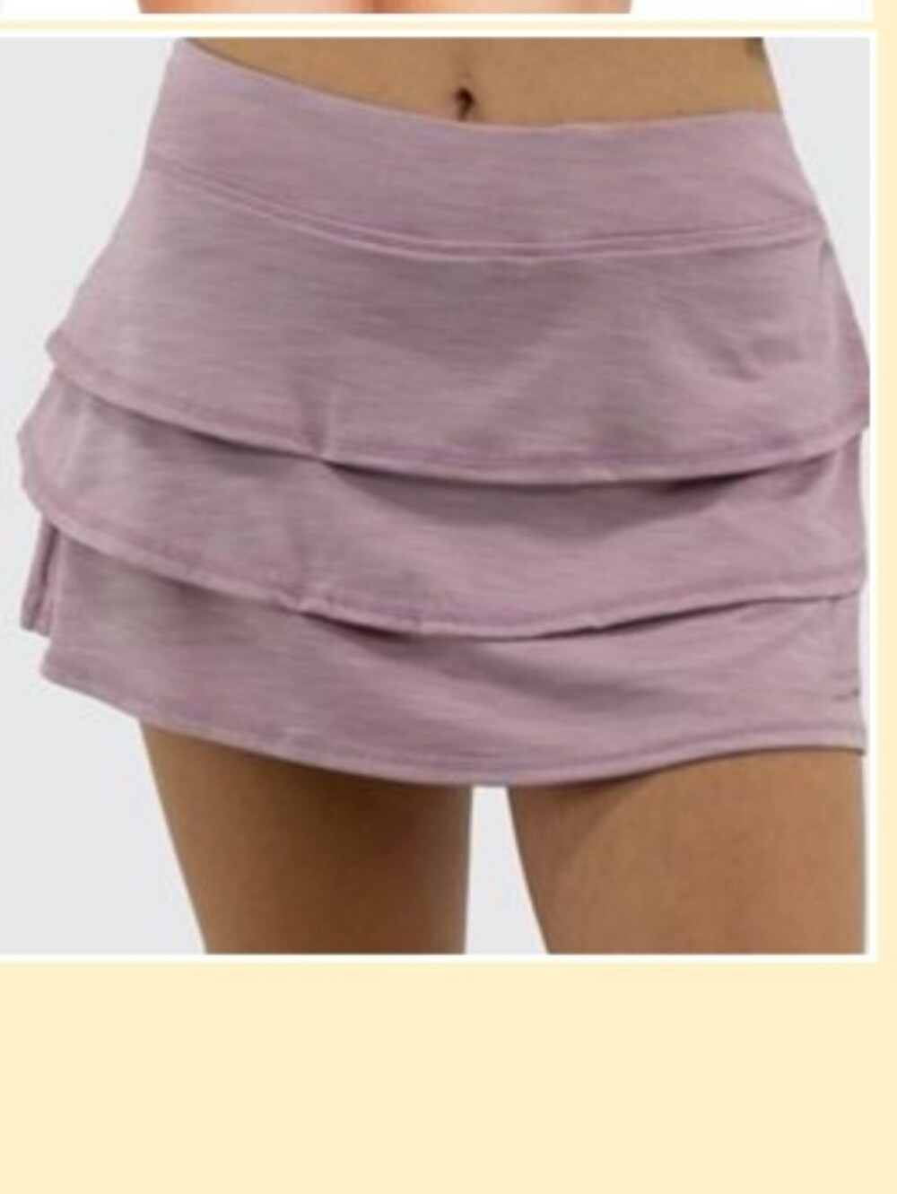 2 HEAD SCALLOPED RUFFLE SPORTY ATHLETIC SKORT MAUVE & BLUE MEDIUM - Picture 3 of 9